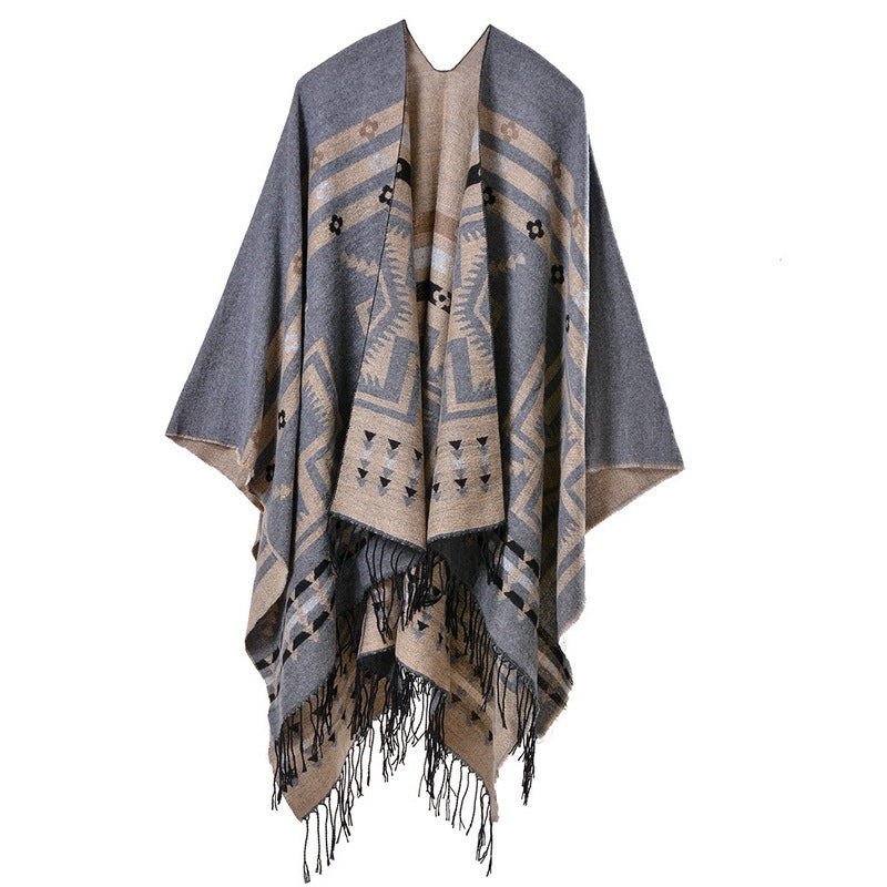 Air Conditioning Blankets, Cashmere Thick Scarves, Warm Cloaks, Travel Ethnic Cloaks For Men And Women