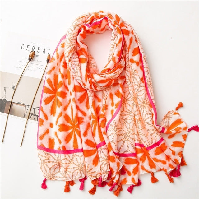 Autumn Scarf for Women Female Scarves Triangle