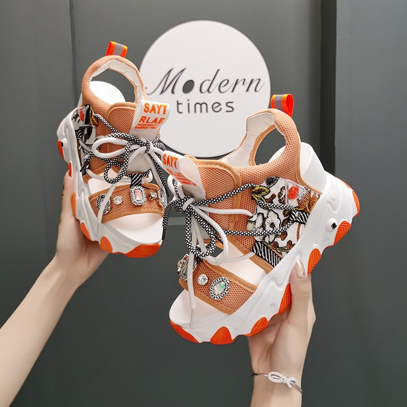 Fashion Wedge Heel Fish Mouth Sandals For Women