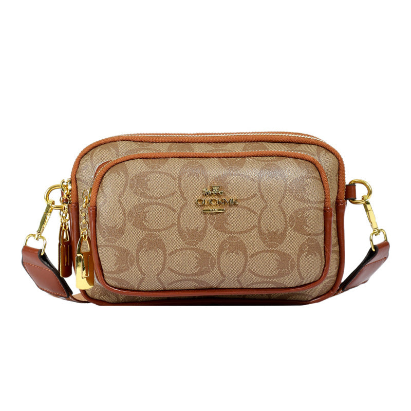 Monogrammed Wide Strap Vintage Square Bag