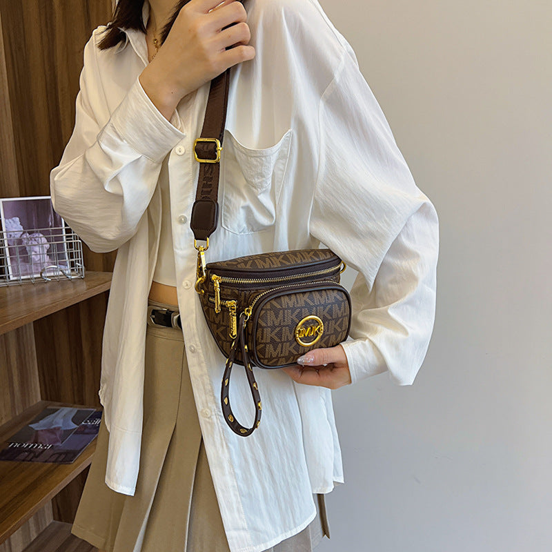 Versatile Wide Strap Crossbody Bag