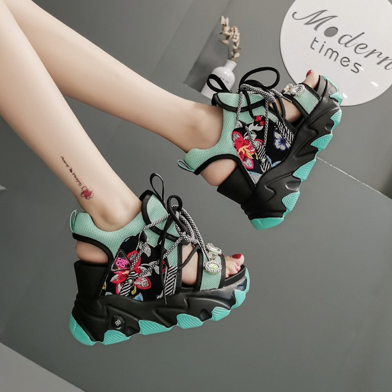 Fashion Wedge Heel Fish Mouth Sandals For Women