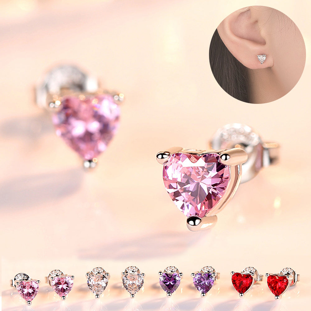 Women's Simple Graceful Silvering Earrings Ear Studs