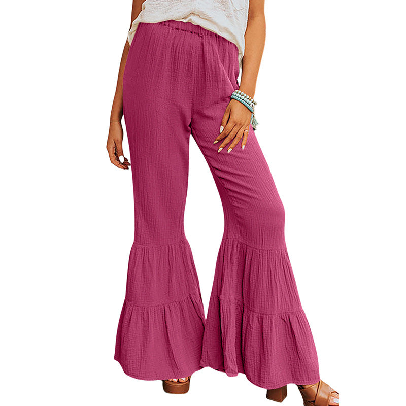 Casual And Versatile High Waist Bell-bottoms