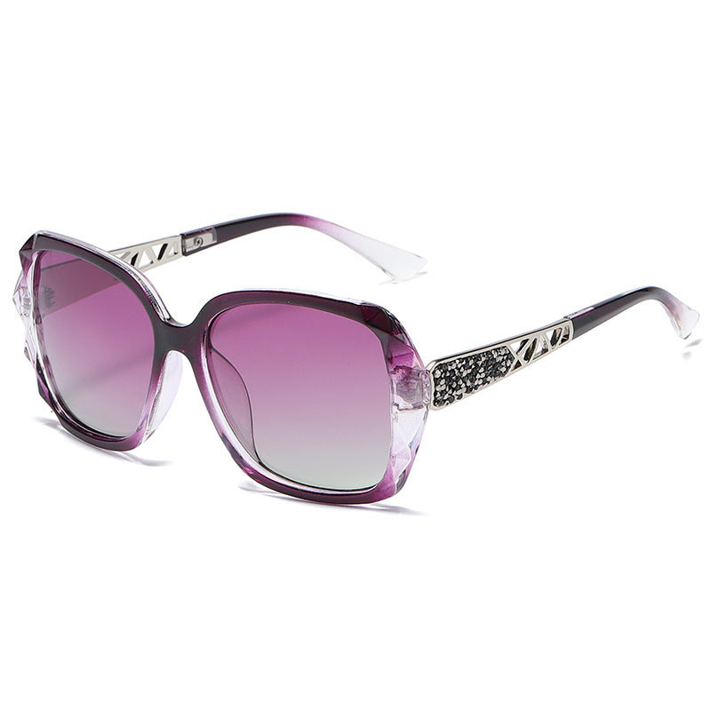 Glamour Diamond-Accented Polarized Sunglasses