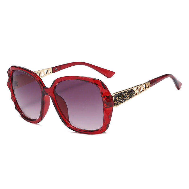 Glamour Diamond-Accented Polarized Sunglasses