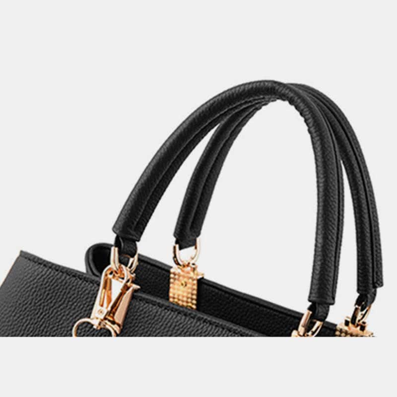 Top-Handle Satchel Handbag Purses with Crossbody Strap