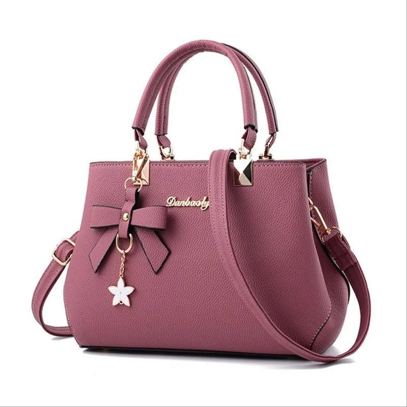 Top-Handle Satchel Handbag Purses with Crossbody Strap