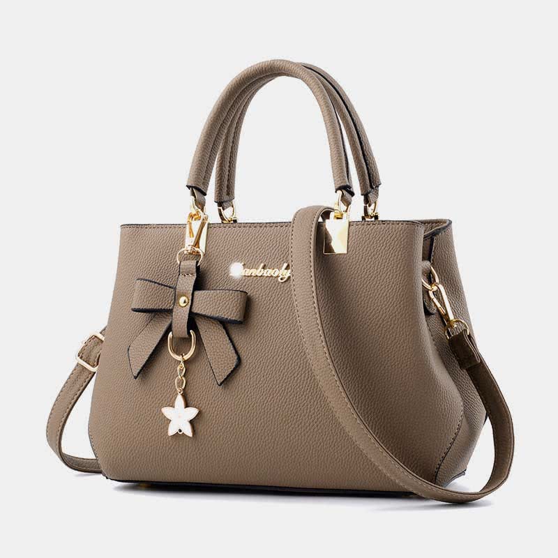 Top-Handle Satchel Handbag Purses with Crossbody Strap