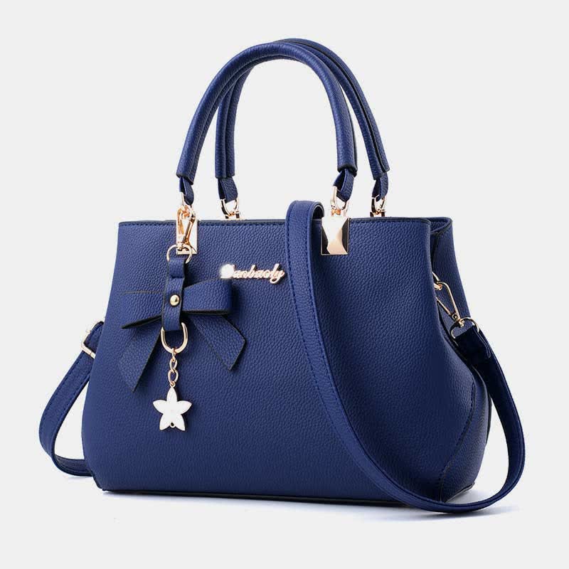 Top-Handle Satchel Handbag Purses with Crossbody Strap